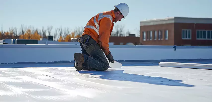 Flat Roof Drain Installation in Tawakoni