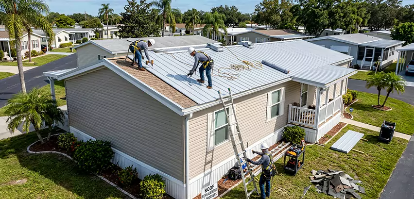 Mobile Home Metal Roof Replacement in Tawakoni